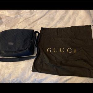 Authentic Gucci messenger diaper bag